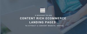 ecommerce landing pages