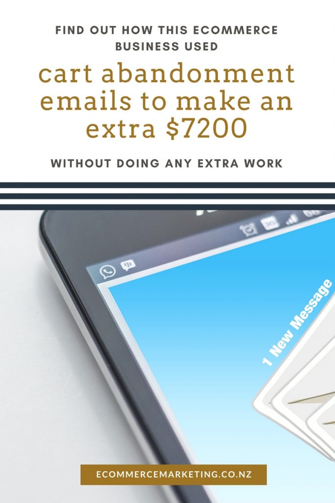 cart abandonment emails