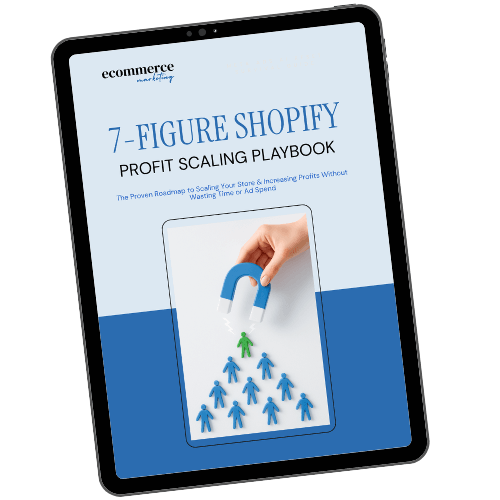 7 figure shopify playbook lead magnet in ipad